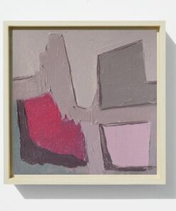 Abstract Minimalist Oil Painting Unique Modern Artwork on Canvas Board