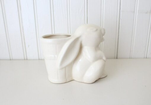 Vintage Uhl Pottery Bunny Rabbit Planter Mid-Century Charm for Your Indoor Oasis