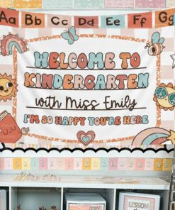 Classroom Tapestry Personalized Teacher Gift for Back-to-School, Kindergarten, and Classroom Decor