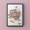 Original Hand-Painted Watercolor Cat Art Vibrant Nursery Decor for Kids' Rooms