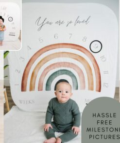 Monthly Milestone Baby Blanket Capture Your Little One's Growth Journey