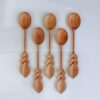 Nature's Embrace Handcrafted Wooden Leaf Spoon, A Gift from the Heart