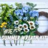 DIY Summer Wreath Kit Craft Your Own Hydrangea and Sunflower Masterpiece