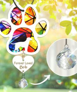 Radiant Remembrance Dog Memorial Suncatcher, a Cherished Tribute to Your Furry Friend