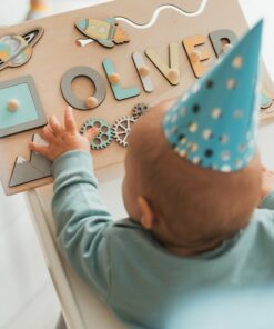 Personalized Montessori Busy Board A Sensory Adventure for Curious Toddlers
