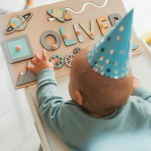 Personalized Montessori Busy Board A Sensory Adventure for Curious Toddlers