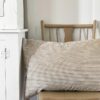 Vintage Blue Ticking Pillow Timeless Charm for Your Home