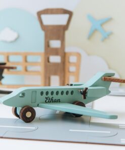 Personalized Wooden Toy Plane A Soaring Adventure for Little Explorers