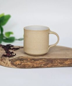 Artisan-Crafted Stoneware Coffee Mug Savor the Warmth of Handmade Charm