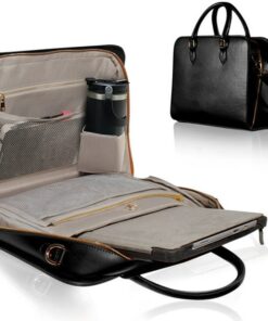 Sophisticated Vegan Leather MacBook Bag Timeless Work Bag for Women, Perfect for Back to School
