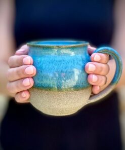Azure Serenity Handcrafted Ceramic Masterpiece for Tranquil Living