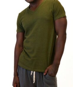 Asatre Men's Hemp V-Neck T-Shirt Sustainable Comfort in a Slim Cut