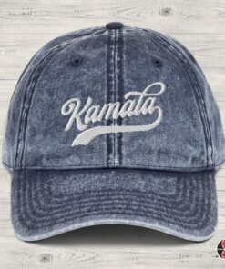 KAMALA 47 The Ultimate Denim Baseball Cap with Embroidered Style