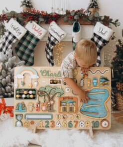Personalized Busy Board Engage Your Toddler's Senses and Foster Early Learning