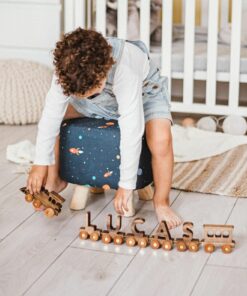 Personalized Wooden Name Train A Cherished Keepsake for Little Explorers