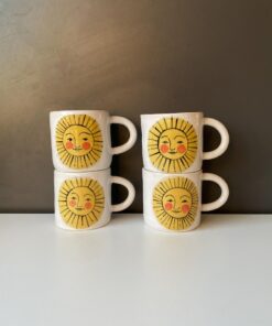 Sunshine in a Mug Illuminate Your Mornings with Handmade Ceramic Cheer