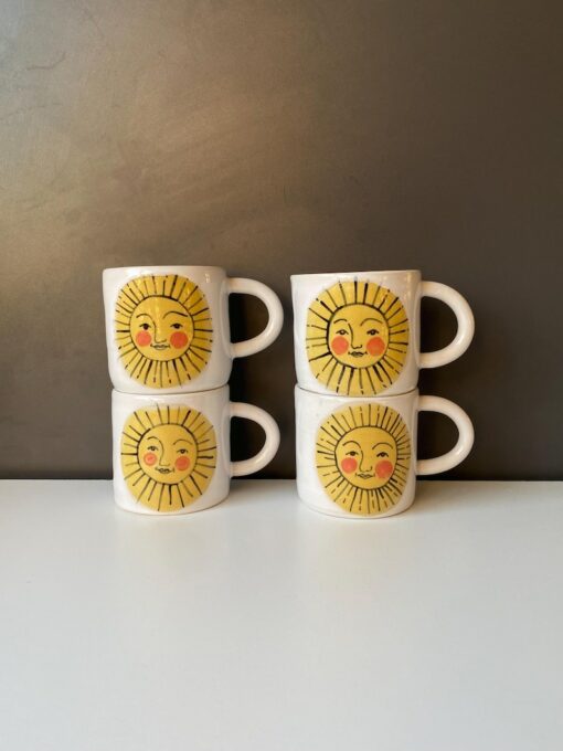 Sunshine in a Mug Illuminate Your Mornings with Handmade Ceramic Cheer