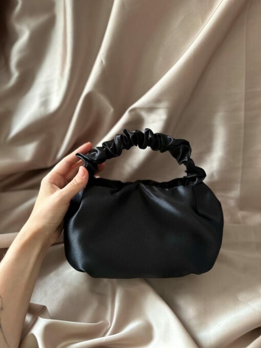 Satin Scrunchies Evening Bag 25 Colors, 2 Sizes | Perfect for Weddings, Bridesmaids, and Special Occasions