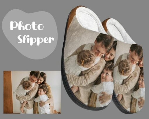 Personalized Photo Slippers Create Unique Gifts for Loved Ones with 37 Color Options