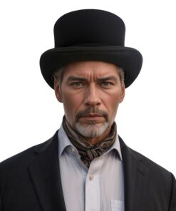 Elite Stiff Wool Felt Black Top Hat The Quintessential Accessory for Formal Occasions