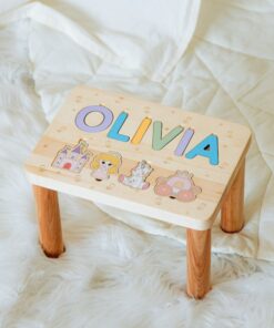 Personalized Step Stool Empower Your Little One with a Custom Throne