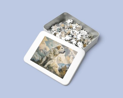 Jigsaw Puzzle Canine Guardians - A Fun Challenge for Kids and Adults, Featuring Livestock Guardian Dogs