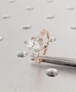 Exquisite Marquise Moissanite Engagement Ring A Timeless Symbol of Love