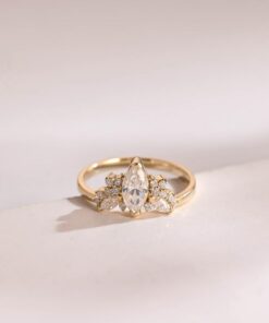 IGI Certified Marquise Lab-Grown Diamond Engagement Ring A Promise of Brilliance and Ethical Luxury