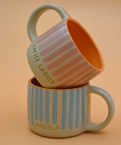 Stripey Signature Mug Personalize Your Moments with a Vibrant Splash of Color