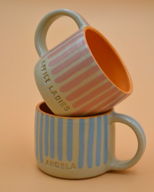 Stripey Signature Mug Personalize Your Moments with a Vibrant Splash of Color
