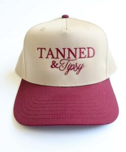 Embroidered Vintage Trucker Hat Tanned, Tipsy, and Ready for Margs