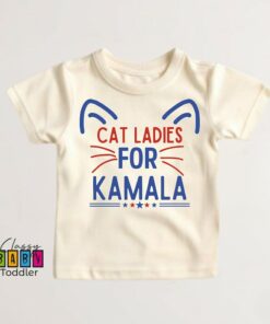Empower the Future Cat Ladies for Kamala Kids Shirt, Inspiring Young Leaders