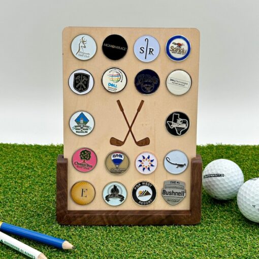 Personalized Golf Ball Marker Display The Perfect Gift for Golf Enthusiasts