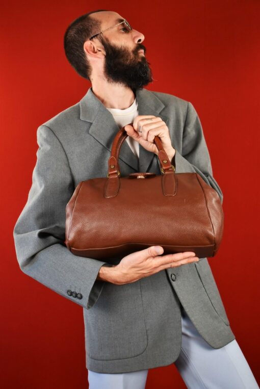 Vintage Italian Leather Doctor Bag Timeless Elegance from Tuscany