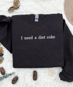 Diet Coke Obsession Embroidered Sweatshirt and Bottle Set for the Ultimate Soda Lover