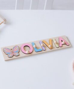 Personalized Name Puzzle A Cherished Gift for Baby Girls, Fostering Learning and Imagination