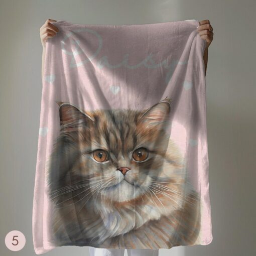 Personalized Pet Blanket Snuggle Up with Your Furry Friend's Unique Charm