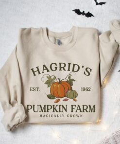 Celebrate Fall, Halloween, and Thanksgiving 2024 in Style with Hagrid's Pumpkin Patch Sweatshirt