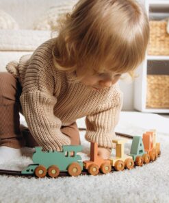 Personalized Wooden Train Toy for Toddlers A Unique Gift for Birthdays, Christmas, and Baby Showers