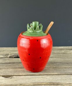 Turquoise Ceramic Honey Jar Sweeten Your Moments with Nature's Nectar