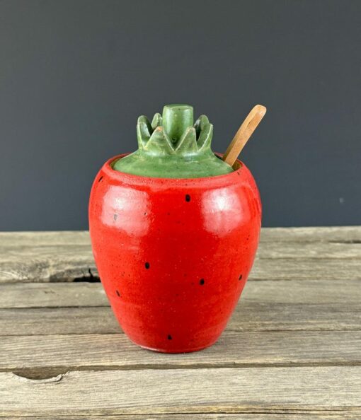 Turquoise Ceramic Honey Jar Sweeten Your Moments with Nature's Nectar