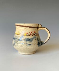 Distant Hills Symphony of Colors Ceramic Coffee Mug for a Vibrant Morning Ritual