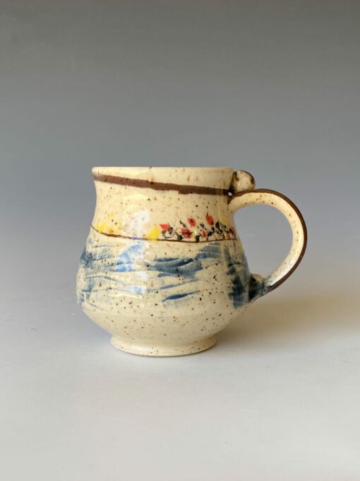 Distant Hills Symphony of Colors Ceramic Coffee Mug for a Vibrant Morning Ritual
