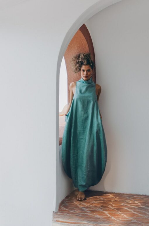 Breezy Linen Maxi Dress Elevate Your Summer Style with Comfort and Elegance