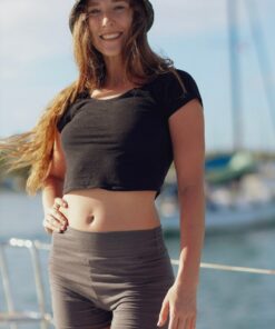 Asatre Hemp Yoga Crop Top Eco-Friendly, Sustainable Athletic Wear for Women