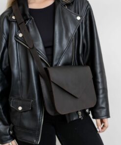 Chic and Compact Personalized Leather Crossbody Bag for Everyday Style