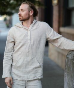 Breezy Linen Unisex Summer Hoodie Elevate Your Style with Comfort and Versatility