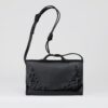 Enchanting Baroque Black Leather Bag A Gothic Masterpiece from the Bohemian Collection
