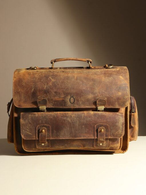 Personalized Leather Messenger Bag The Perfect Gift for Men