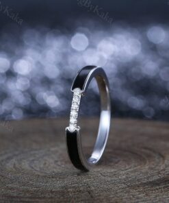 Exquisite Black Onyx Wedding Rings Timeless Elegance for Your Special Day